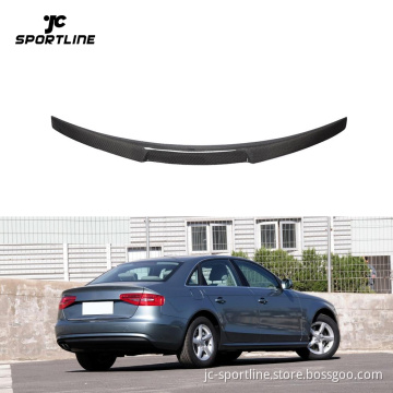 Carbon Fiber Rear Spoiler for Audi A4 B8.5 Sedan 2013-2016